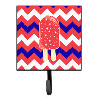 "Caroline's Treasures Ice Pop Popcicle Red White Blue Wall Hook, Small, Multicolor"