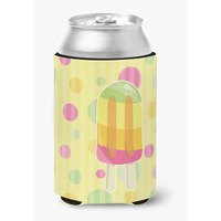"Caroline's Treasures Ice Pop Popcicle Polkadots Can or Bottle Hugger, Can Hugger, Multicolor"
