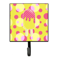 "Caroline's Treasures Ice Pop Popcicle Pink Yellow Wall Hook, Small, Multicolor"