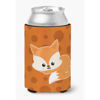 "Caroline's Treasures Baby Fox Polkadot Can or Bottle Hugger, Can Hugger, Multicolor"