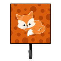 "Caroline's Treasures Baby Fox Polkadot Wall Hook, Small, Multicolor"