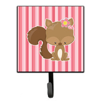 "Caroline's Treasures Squirrel with Flowers Wall Hook, Small, Multicolor"