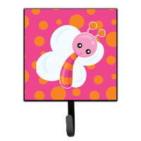 "Caroline's Treasures Butterfly on Polkadots Wall Hook, Small, Multicolor"