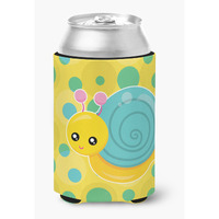 "Caroline's Treasures Snail on Polkadots Can or Bottle Hugger, Can Hugger, Multicolor"
