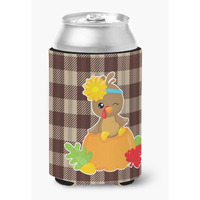 "Caroline's Treasures Thanksgiving Baby Turkey Can or Bottle Hugger, Can Hugger, Multicolor"