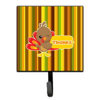 "Caroline's Treasures Thanksgiving Turkey Thanks Wall Hook, Small, Multicolor"