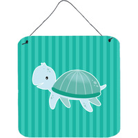 "Caroline's Treasures Sea Turtle Metal Print, 6"" x 6"", Multicolor"