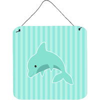 "Caroline's Treasures Dolphin Metal Print, 6"" x 6"", Multicolor"