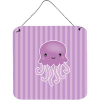 "Caroline's Treasures Jellyfish Metal Print, 6"" x 6"", Multicolor"