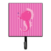 "Caroline's Treasures Pink Seahorse Wall Hook, Small, Multicolor"