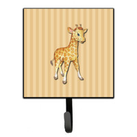 "Caroline's Treasures Giraffe Wall Hook, Small, Multicolor"