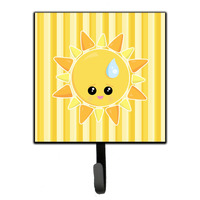 "Caroline's Treasures Weather Sun Sprinkle Face Wall Hook, Small, Multicolor"