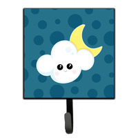 "Caroline's Treasures Weather Cloudy Moon Face Wall Hook, Small, Multicolor"