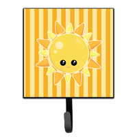 "Caroline's Treasures Weather Sunshine Face Wall Hook, Small, Multicolor"