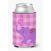 "Caroline's Treasures Purple Elephant Can or Bottle Hugger, Can Hugger, Multicolor"