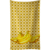 "Caroline's Treasures Bananas on Basketweave Decorated dish towel, 25Hx15W, Multicolor"