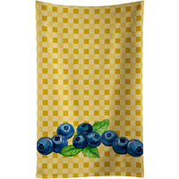"Caroline's Treasures Blueberries on Basketweave Decorated dish towel, 25Hx15W, Multicolor"