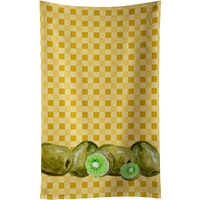 "Caroline's Treasures Kiwis on Basketweave Decorated dish towel, 25Hx15W, Multicolor"