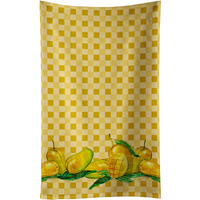 "Caroline's Treasures Mangos on Basketweave Decorated dish towel, 25Hx15W, Multicolor"