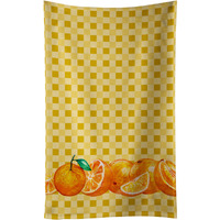 "Caroline's Treasures Oranges on Basketweave Decorated dish towel, 25Hx15W, Multicolor"