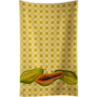 "Caroline's Treasures Papayas on Basketweave Decorated dish towel, 25Hx15W, Multicolor"