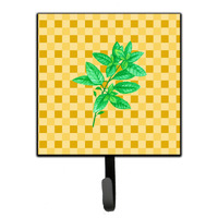 "Caroline's Treasures Basil on Basketweave Wall Hook, Small, Multicolor"