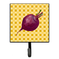 "Caroline's Treasures Beet Root on Basketweave Wall Hook, Small, Multicolor"