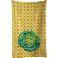"Caroline's Treasures Cabbage on Basketweave Decorated dish towel, 25Hx15W, Multicolor"
