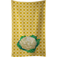 "Caroline's Treasures Cauliflower on Basketweave Decorated dish towel, 25Hx15W, Multicolor"