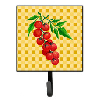 "Caroline's Treasures Cherry Tomato on Basketweave Wall Hook, Small, Multicolor"