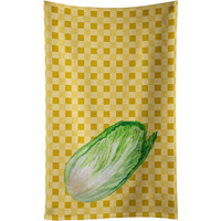 "Caroline's Treasures Chinese Cabbage on Basketweave Decorated dish towel, 25Hx15W, Multicolor"