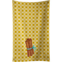 "Caroline's Treasures Cinnamon on Basketweave Decorated dish towel, 25Hx15W, Multicolor"