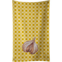 "Caroline's Treasures Garlic on Basketweave Decorated dish towel, 25Hx15W, Multicolor"