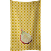 "Caroline's Treasures Onion on Basketweave Decorated dish towel, 25Hx15W, Multicolor"
