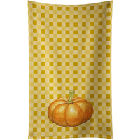 "Caroline's Treasures Pumpkin on Basketweave Decorated dish towel, 25Hx15W, Multicolor"