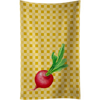 "Caroline's Treasures Radish on Basketweave Decorated dish towel, 25Hx15W, Multicolor"