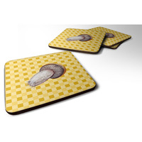 "Caroline's Treasures Rotkappe Mushroom on Basketweave Decorative coasters, 3.5, Multicolor"