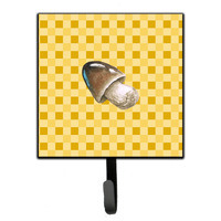 "Caroline's Treasures Straw Mushroom on Basketweave Wall Hook, Small, Multicolor"
