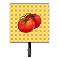 "Caroline's Treasures Tomato on Basketweave Wall Hook, Small, Multicolor"