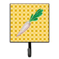 "Caroline's Treasures White Radish on Basketweave Wall Hook, Small, Multicolor"