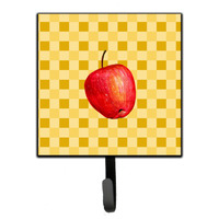 "Caroline's Treasures Whole Apple on Basketweave Wall Hook, Small, Multicolor"