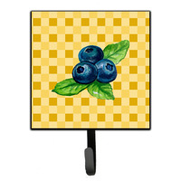 "Caroline's Treasures Blueberries on Basketweave Wall Hook, Small, Multicolor"