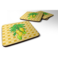 "Caroline's Treasures Mangos on Branch on Basketweave Decorative coasters, 3.5, Multicolor"