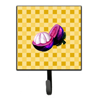 "Caroline's Treasures Mangosteen Sliced on Basketweave Wall Hook, Small, Multicolor"