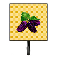 "Caroline's Treasures Mulberries on Basketweave Wall Hook, Small, Multicolor"