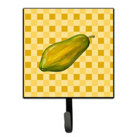 "Caroline's Treasures Whole Papaya on Basketweave Wall Hook, Small, Multicolor"