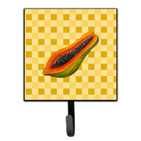 "Caroline's Treasures Sliced Papaya on Basketweave Wall Hook, Small, Multicolor"