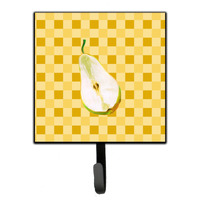 "Caroline's Treasures Sliced Pear on Basketweave Wall Hook, Small, Multicolor"