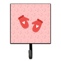 "Caroline's Treasures Oven Mitts Pink Wall Hook, Small, Multicolor"