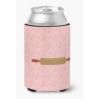 "Caroline's Treasures Rolling Pin Pink Decorative Can Hugger, Multicolor"